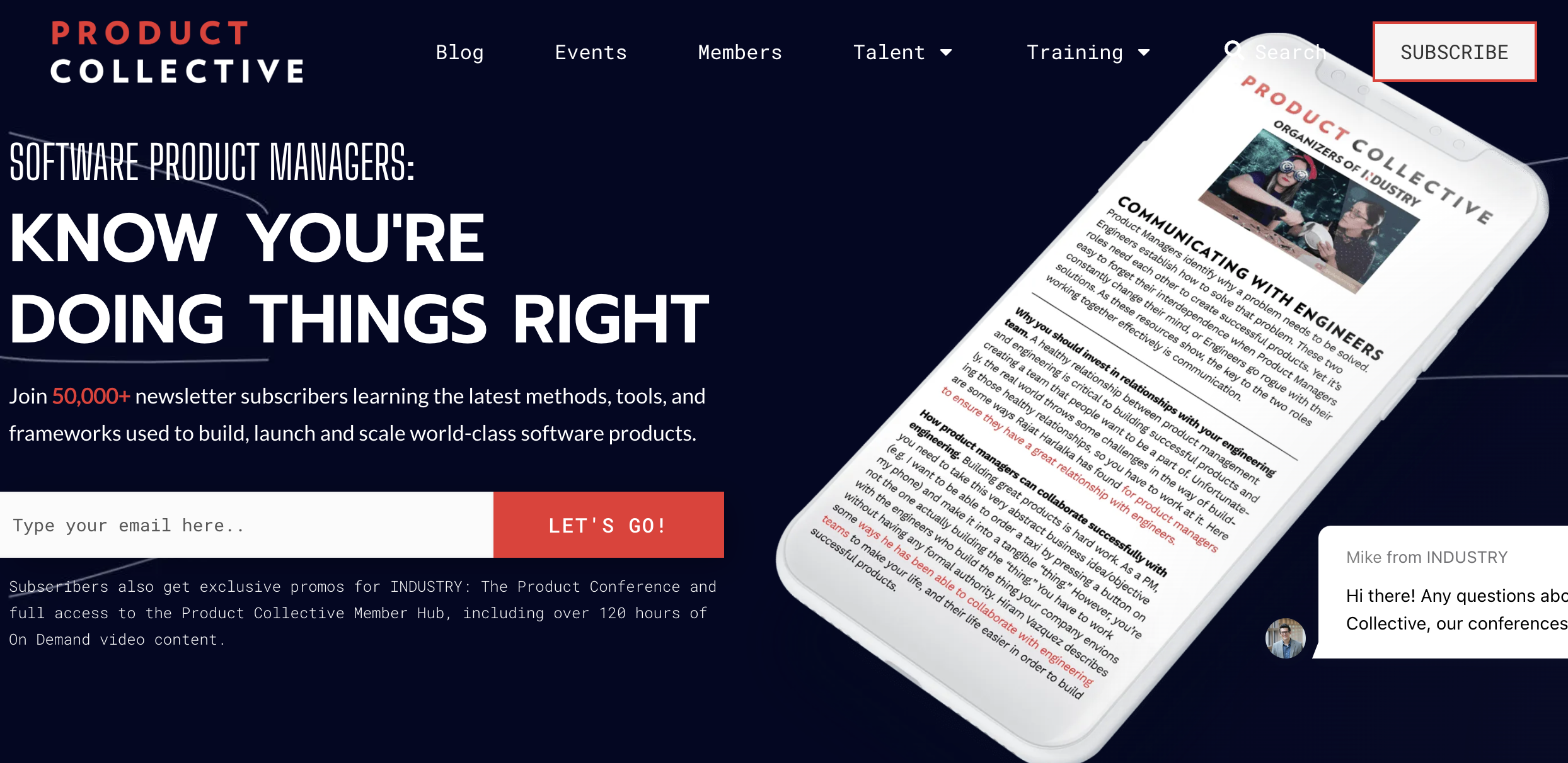 product collective newsletter